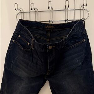 Carbon Men's Slim Jeans - Dark Blue